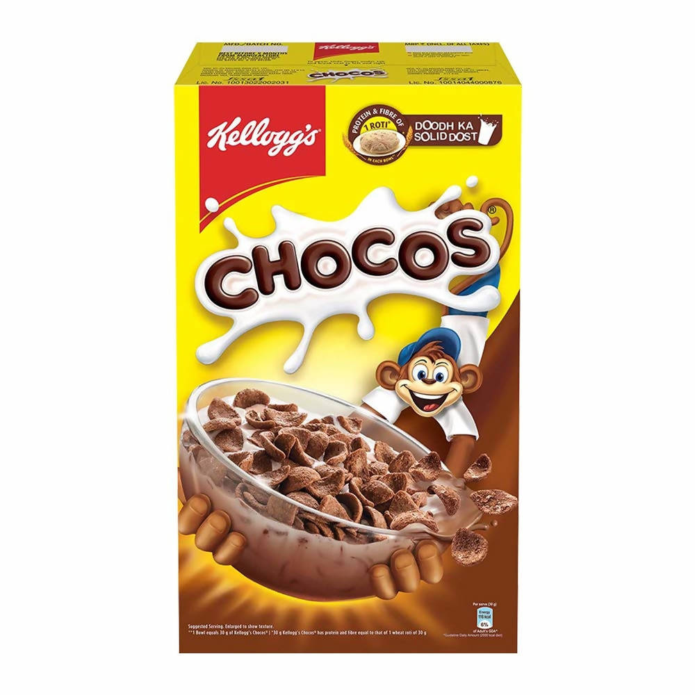 Kellogg's Chocos For Kids, Multigrain Energy, More Chocolatey, Kids Breakfast Cereal | Grocsy