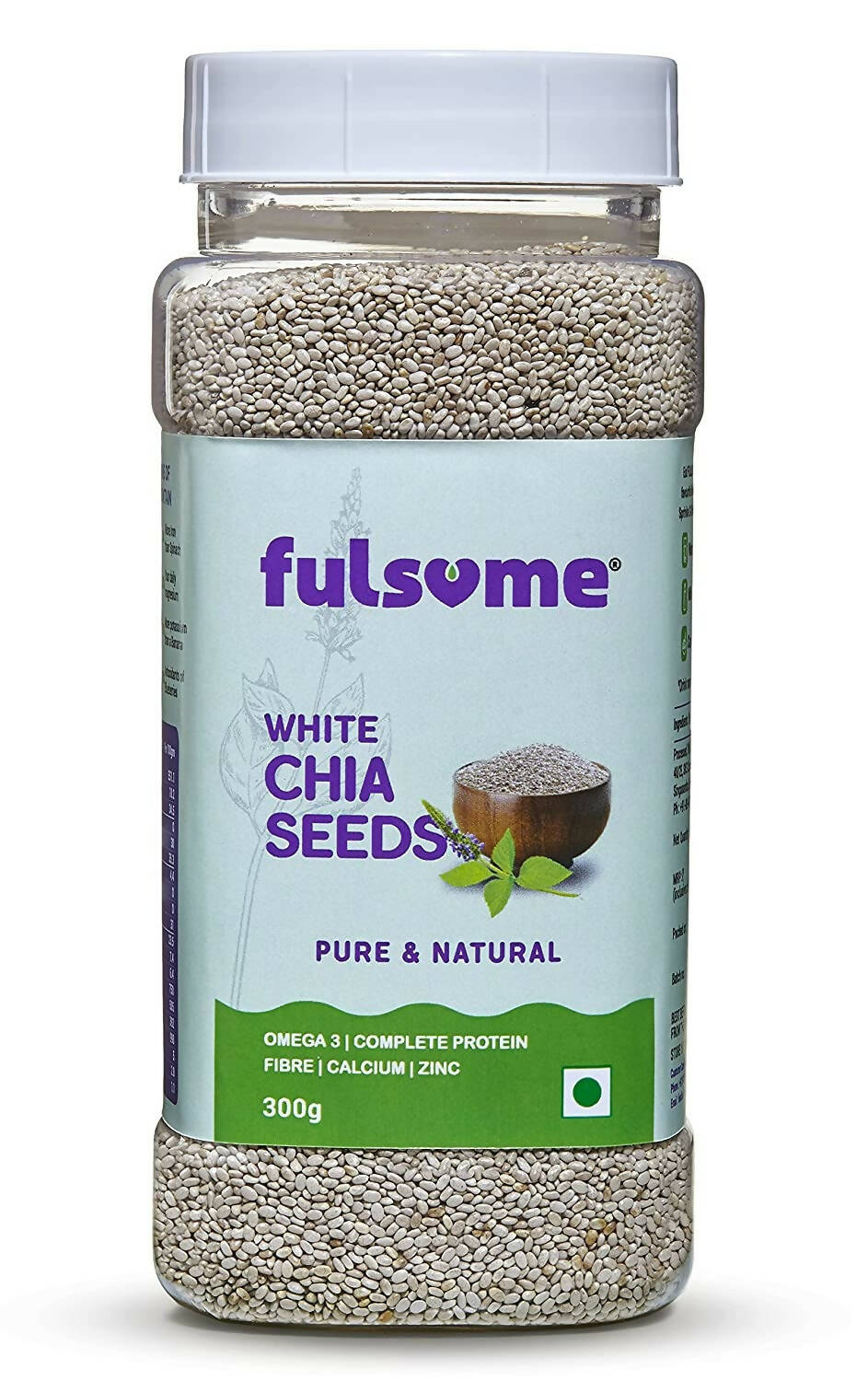 Fulsome Premium White Chia Seeds | Grocsy