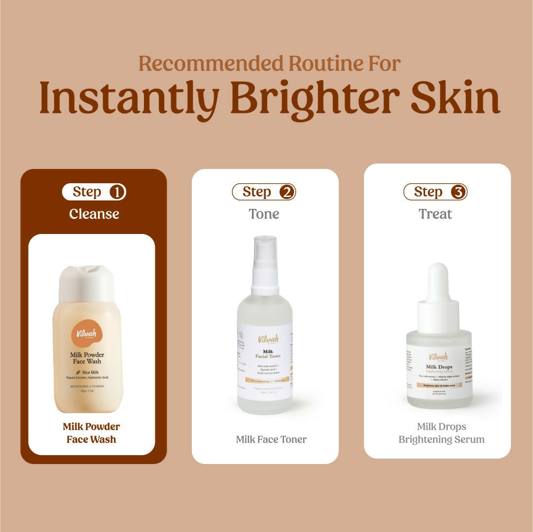Vilvah Store Milk Powder Face Wash | Grocsy