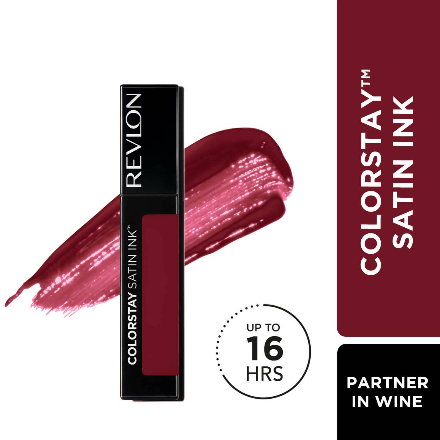 Revlon Colorstay Satin Ink Liquid Lip Color - Partner In Wine | Grocsy
