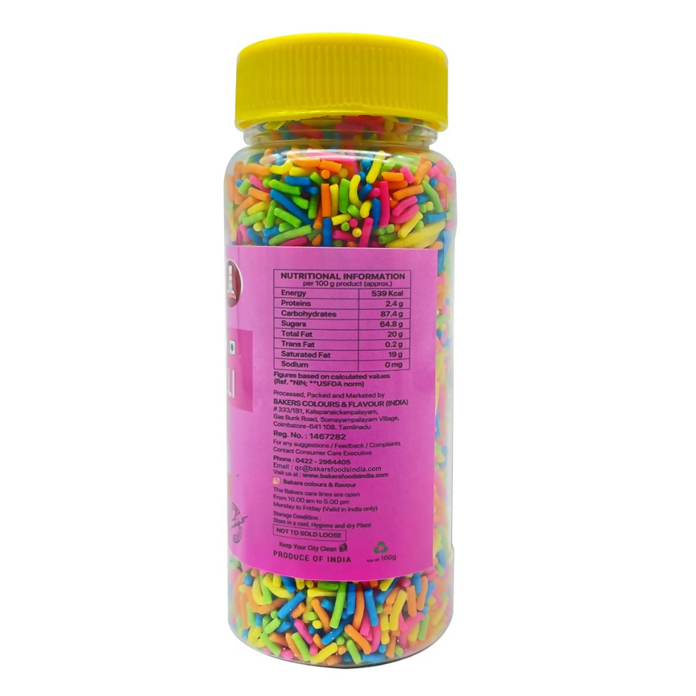 BAKERS Fantasy Colorful Vermicelli Sprinkler | Grocsy
