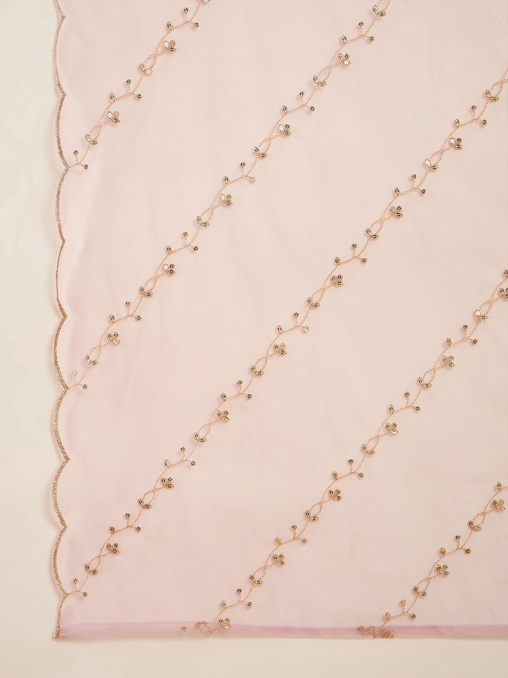 The52 Women's Gorgeous Embroidery Work Viscose Silk Fabric A-line Kurta Sharara and Dupatta Set-Onion | Grocsy