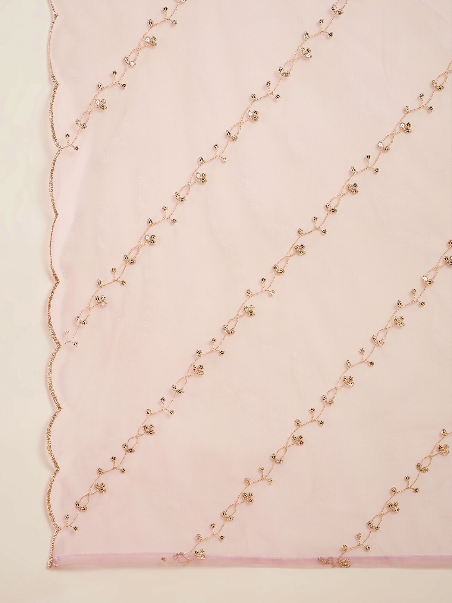 The52 Women's Gorgeous Embroidery Work Viscose Silk Fabric A-line Kurta Sharara and Dupatta Set-Onion | Grocsy