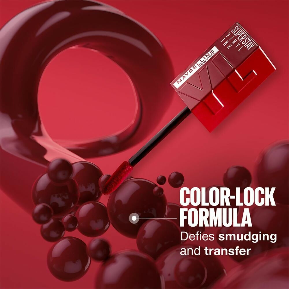 Maybelline New York Super Stay Vinyl Ink Liquid Lipstick, Instant Shine Lasts Up To 16H - Charmed | Grocsy