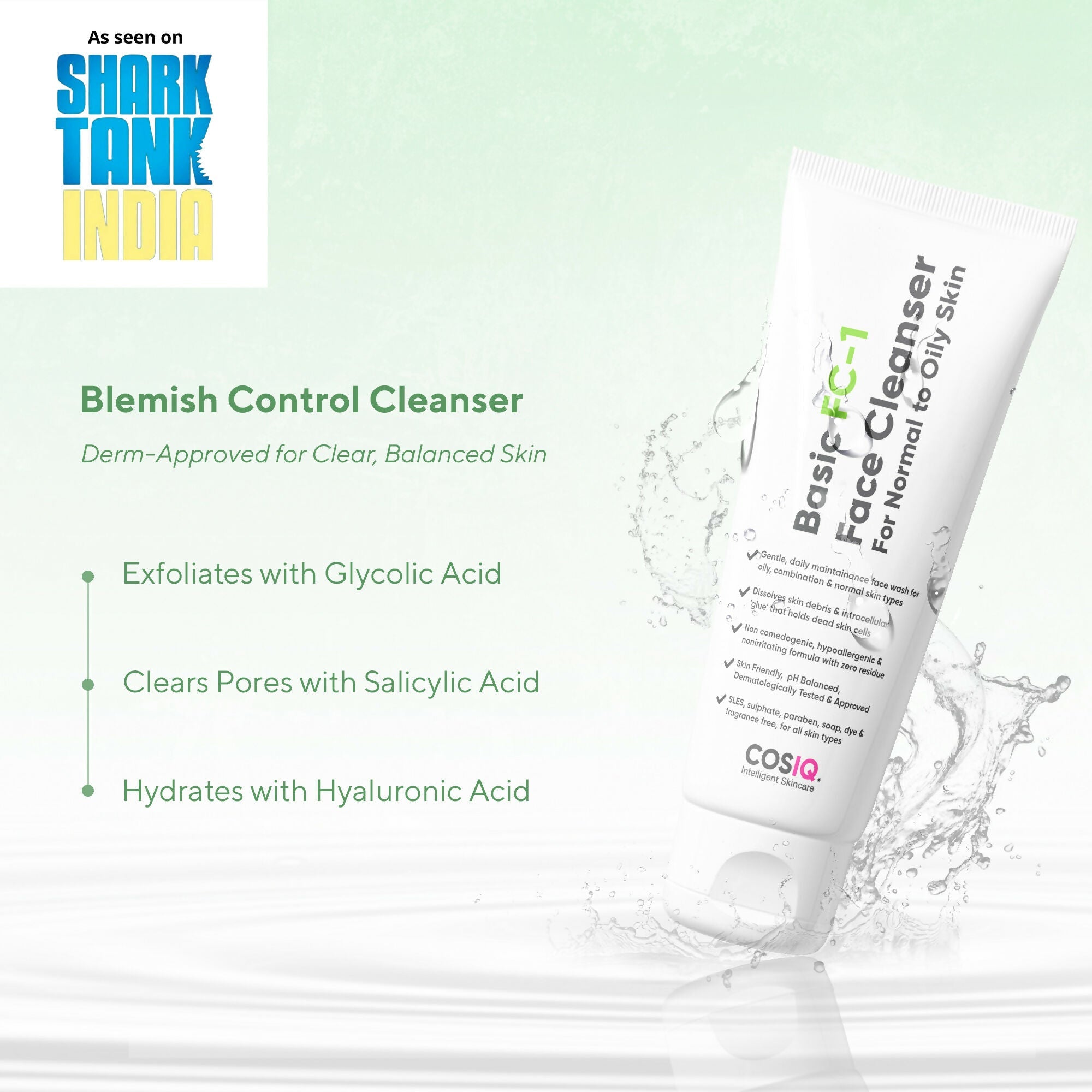 Cos-IQ FC-1 Face Cleanser for Oily Skin | Grocsy