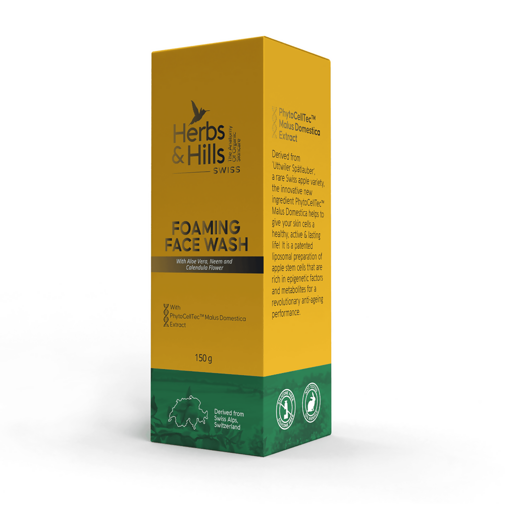 Herbs & Hills Foaming Face Wash (Swiss Range) | Grocsy