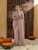 kasee Embellished Embroidered Pure Silk Saree | Grocsy
