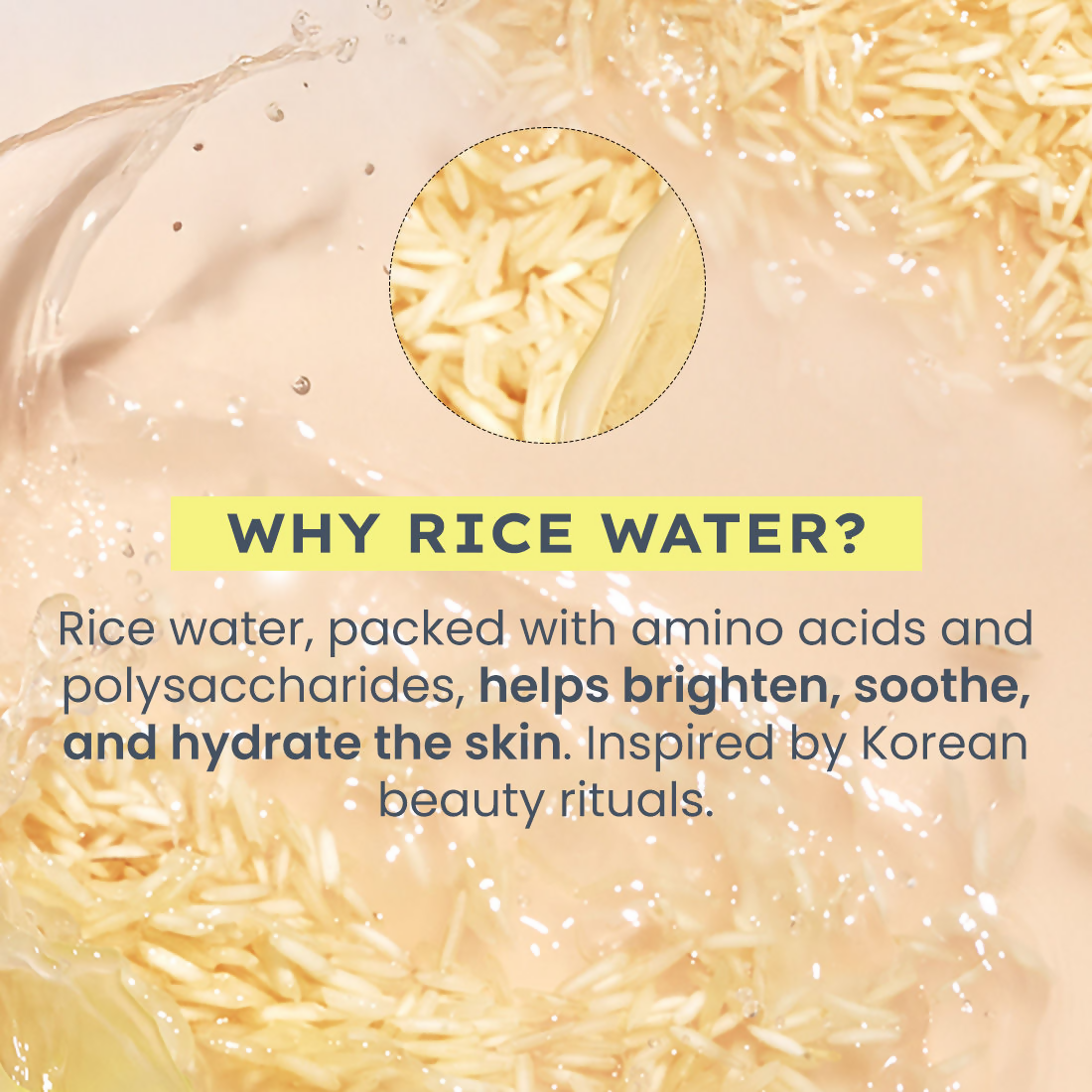Hyphen By Kriti Sanon 44% Rice Water Brightening Serum Pads (50pcs) | Grocsy