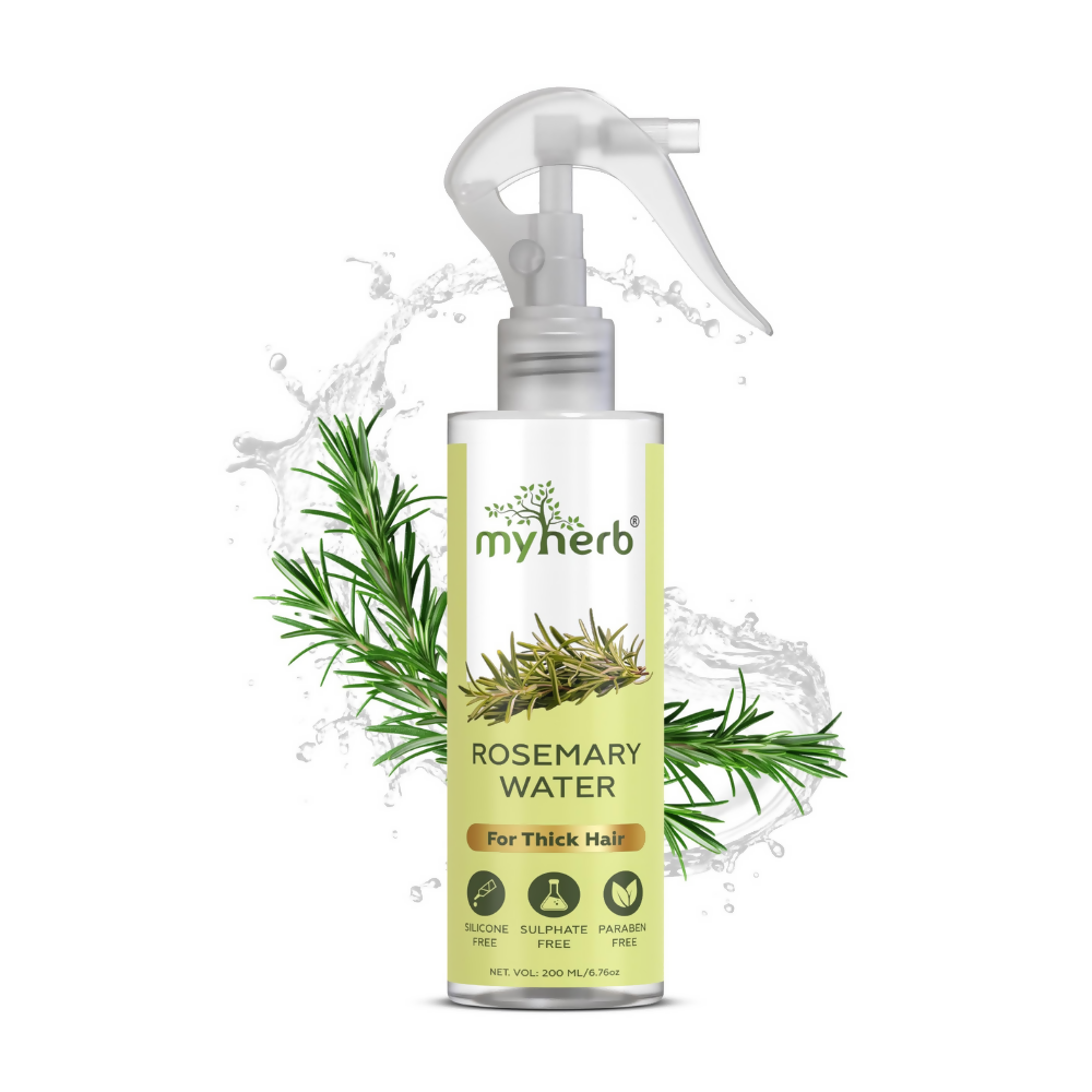 Myherb Rosemary Water Hair Spray For Regrowth, Helps Reduce Hairfall, Strengthens Hair | Grocsy