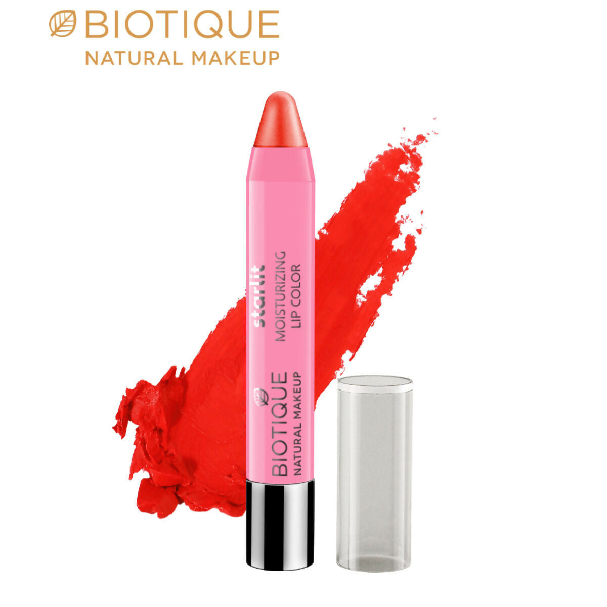 Biotique Starlit Moisturising Lipstick - Liquid Fire | Grocsy
