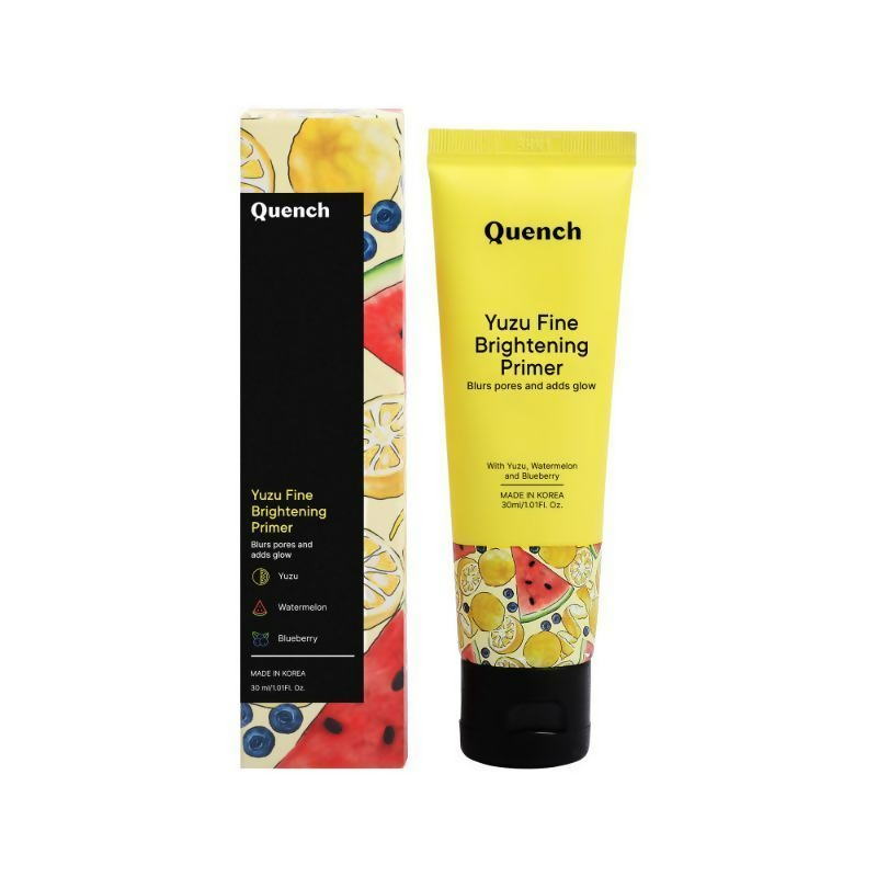 Quench Vitamin C Brightening Primer with Yuzu Extracts & Hydrates & Brightens Skin | Grocsy