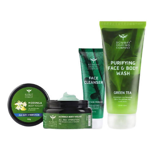 Bombay Shaving Company Green Skincare Essentials Combo | Grocsy