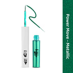 Elitty Green Pop Color Metallic Finish Liquid Eyeliner - Power Move (Emerald) | Grocsy