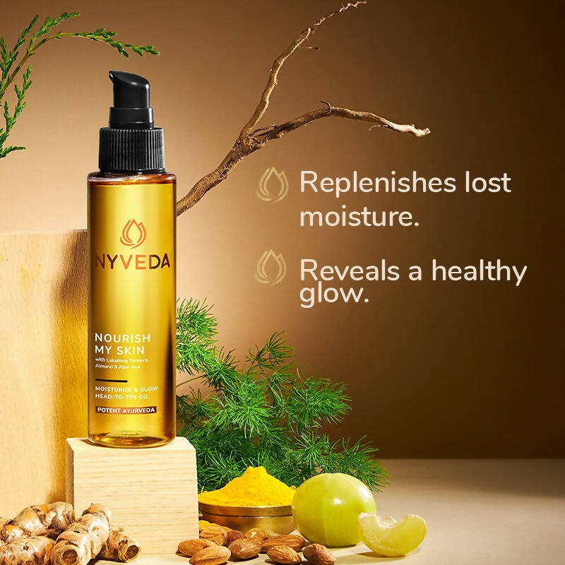 Nyveda Body Oil | Nourish My Skin Moisturise & Glow Head-To-Toe | Grocsy