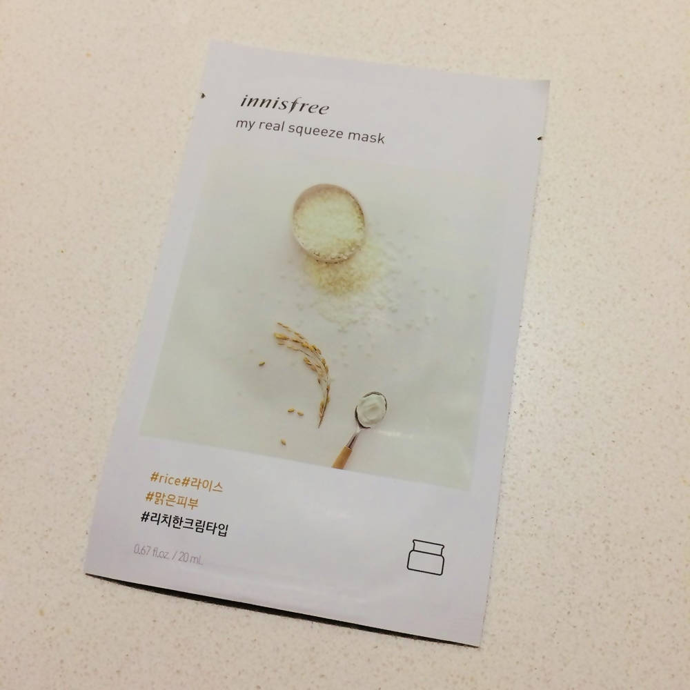 Innisfree My Real Squeeze Mask EX Rice | Grocsy