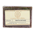 Khadi Natural Herbal Basil Scrub Soap | Grocsy