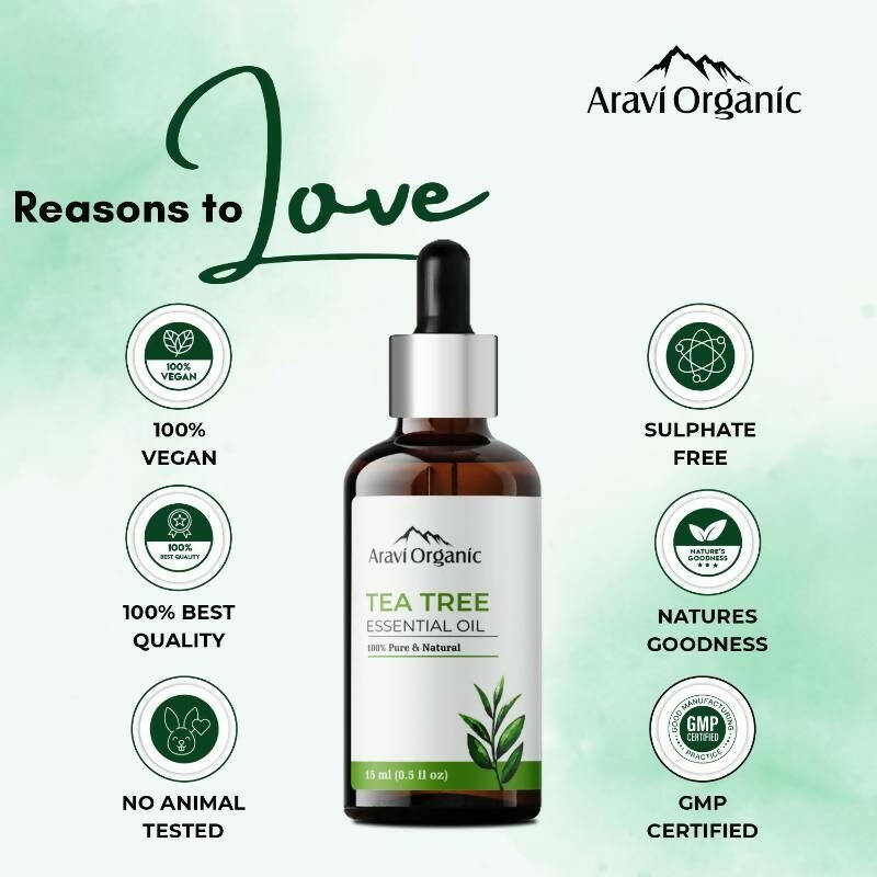 Aravi Organic Tea Tree Essential Oil | Grocsy