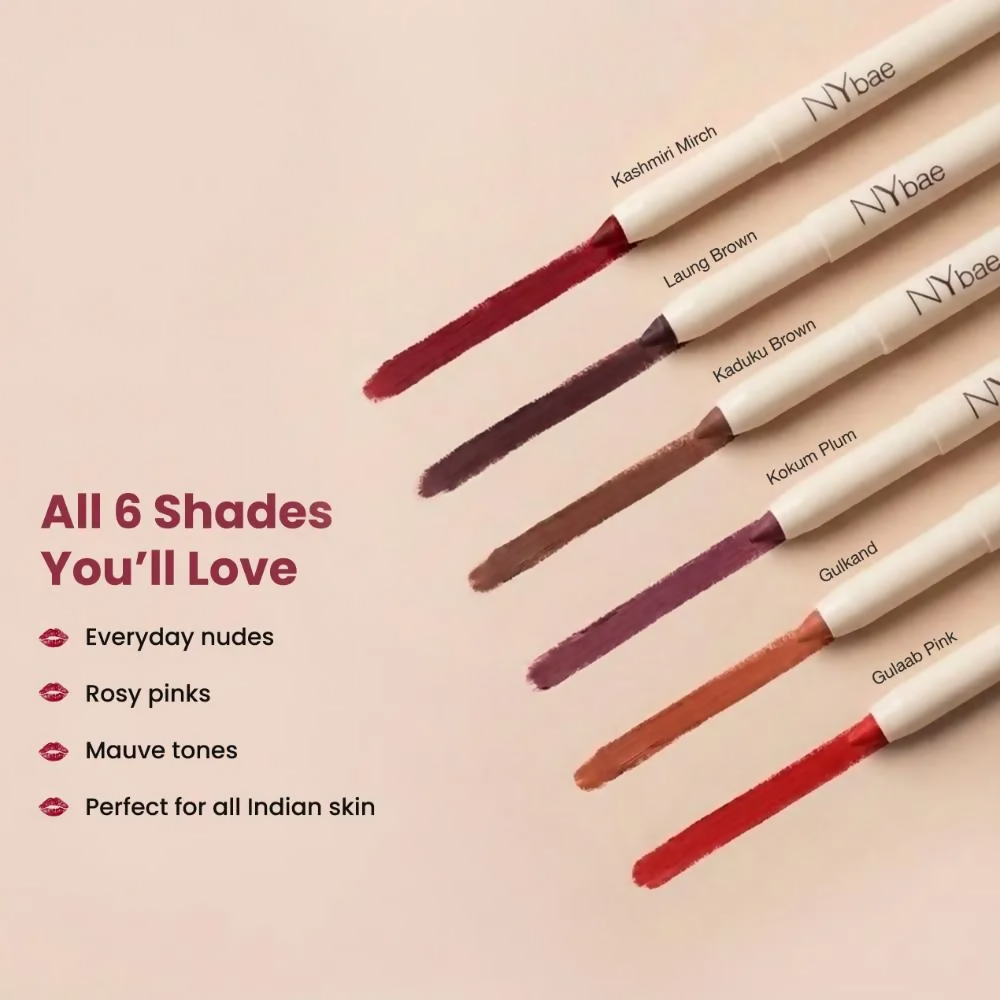 NY Bae 2-in-1 Lip Liner & Lip Colour - Laung Brown | Grocsy