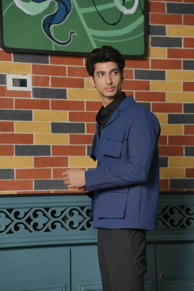 Minimal Matrix Black Shacket by Hilo Design | Grocsy