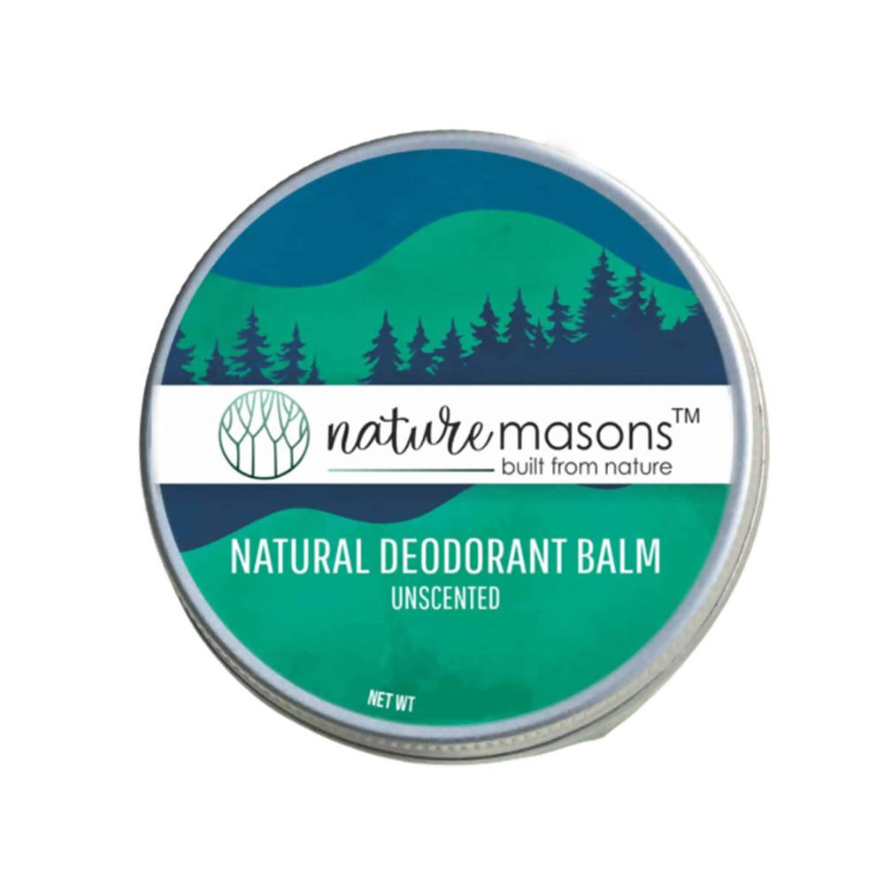Nature Masons Unscented Natural Deodorant Balm | Grocsy