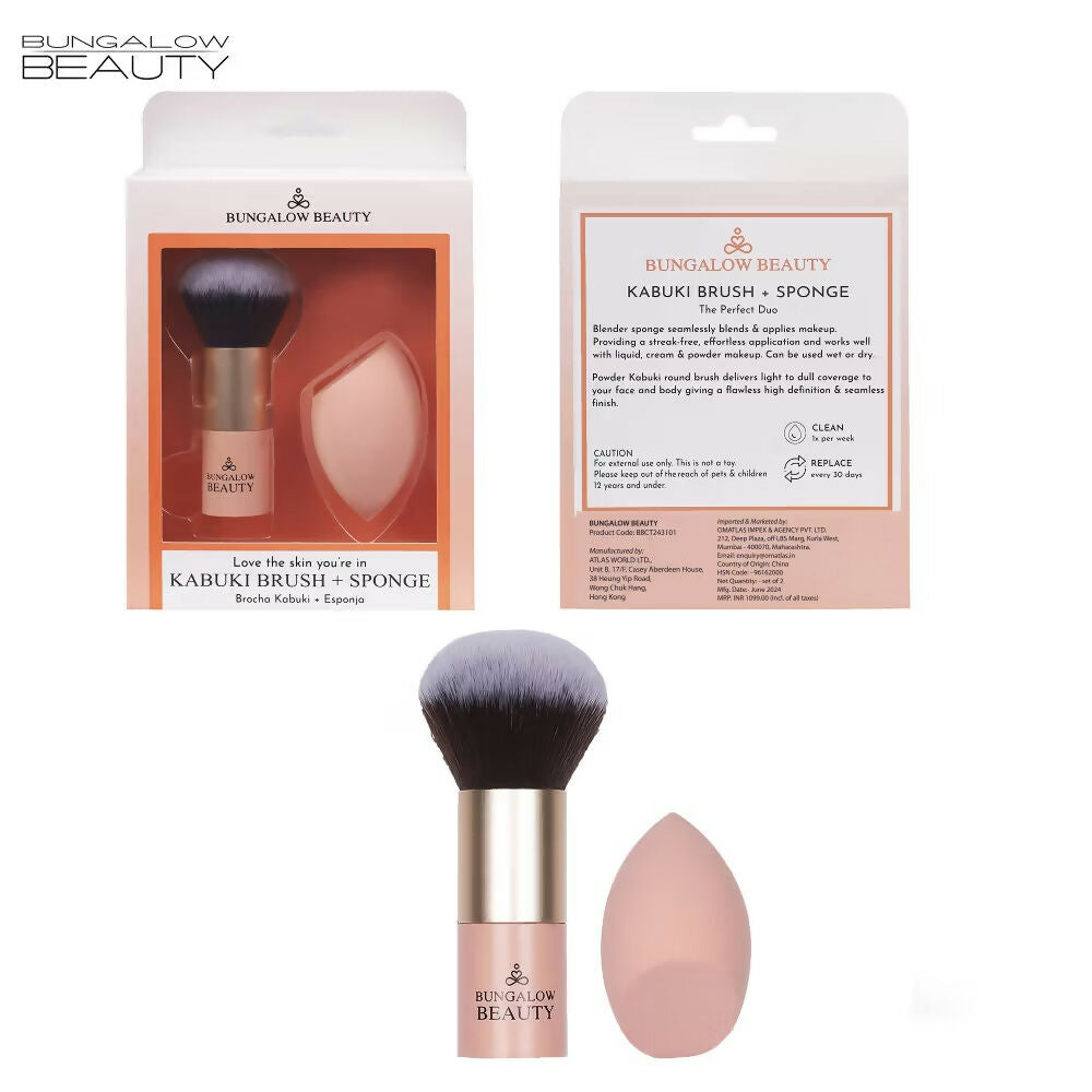 BUNGALOW BEAUTY Kabuki Brush & Blender | Grocsy