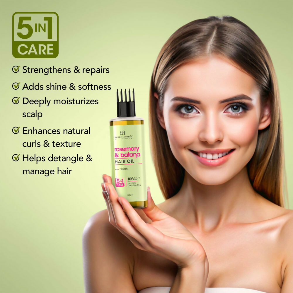 Botanic Hearth Rosemary & Batana Hair Oil | Grocsy
