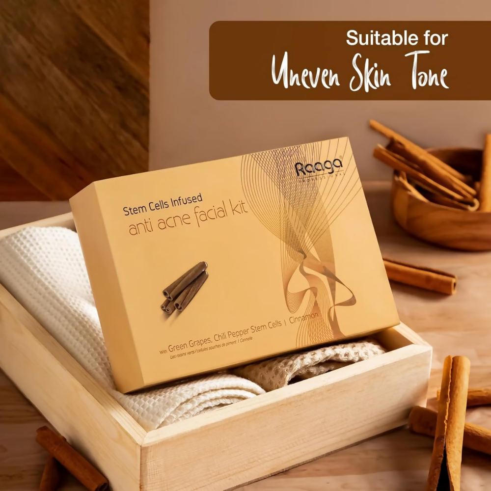 Raaga Professional Stem Cells Infused Anti Acne Facial Kit | Grocsy