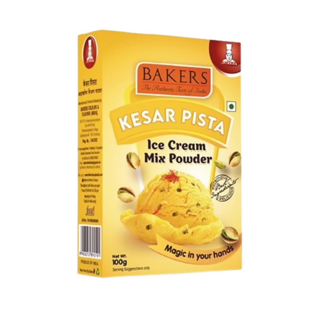 BAKERS Kesar Pista Ice Cream Powder | Grocsy