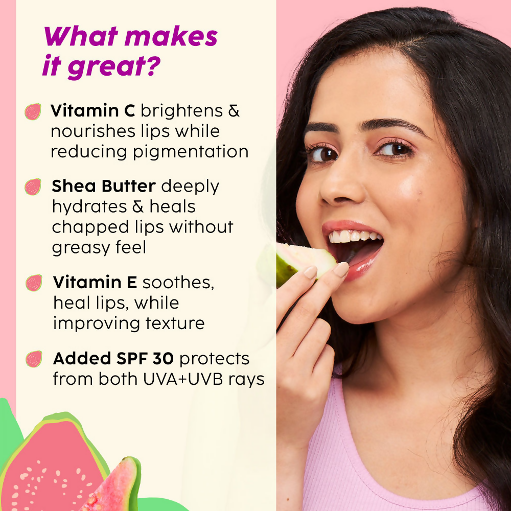 PLIX The Plant Fix Guava Glowy Lip Tinted Balm | Grocsy