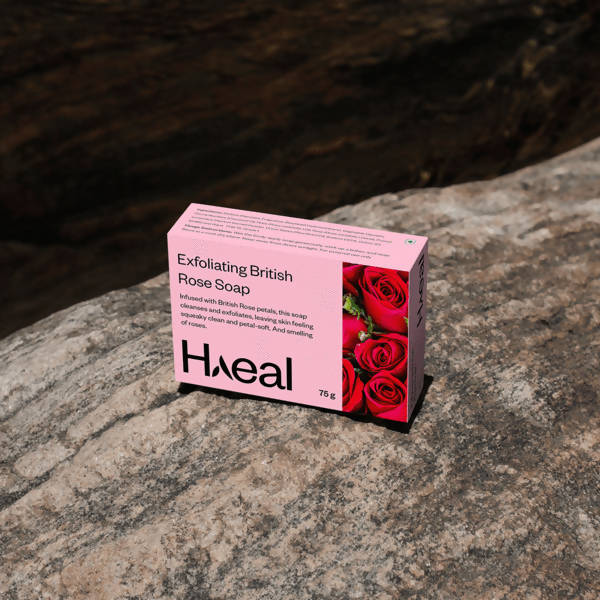 Haeal Exfoliating British Rose Soap | Grocsy