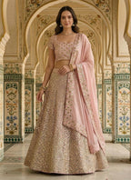 Lehenga Mart Baby Pink Faux Georgette Designer Bollywood Style Wedding Wear Lehenga Choli | Grocsy