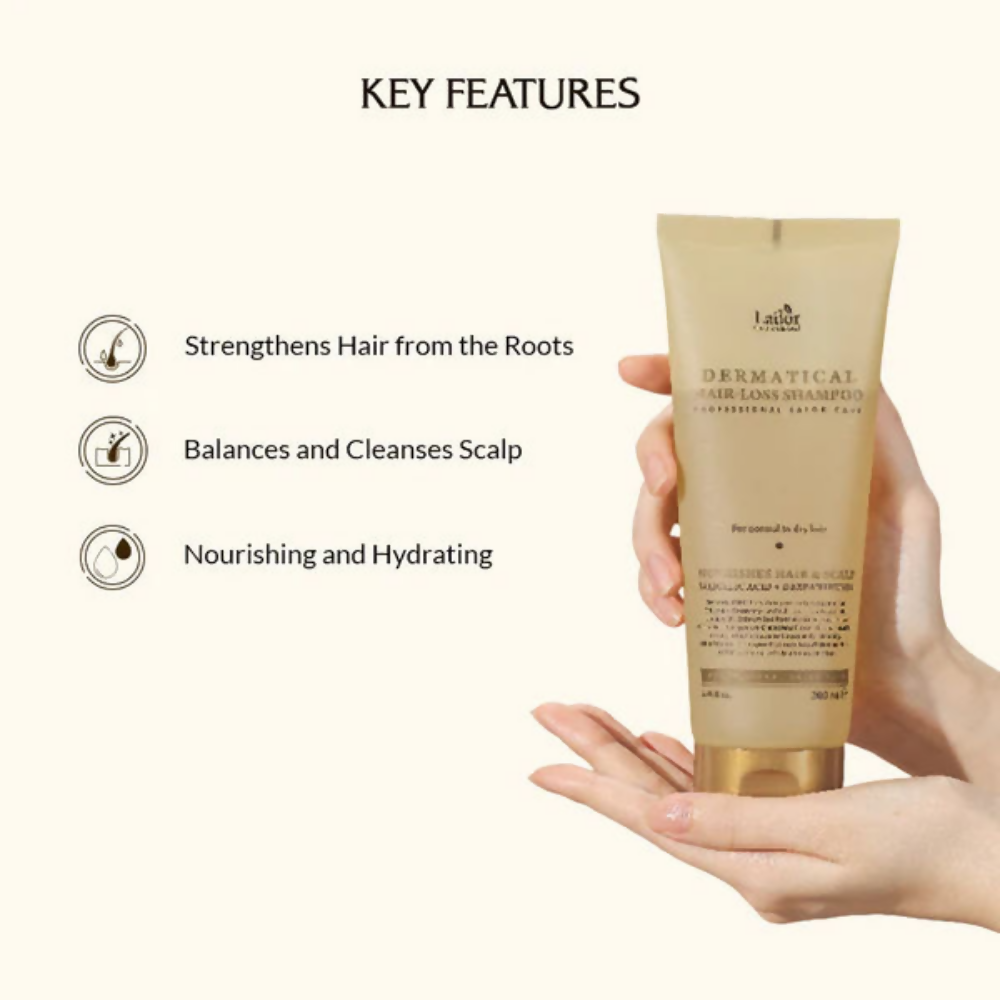 La'dor Dermatical Hair-Loss Shampoo For Normal To Dry Hair - Korean Shampoo for Scalp Care | Grocsy