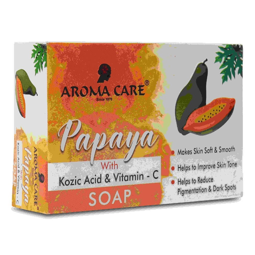 Aroma Care Papaya With Kozic Acid & Vitamin-C Whitening Soap | Grocsy