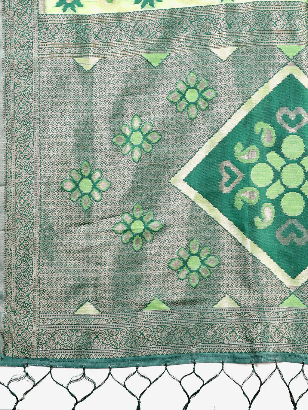 Shree Shyam Fashion Sajni Yellow Linen Cotton Saree | Grocsy