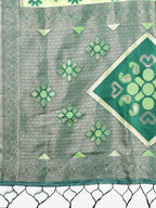 Shree Shyam Fashion Sajni Yellow Linen Cotton Saree | Grocsy