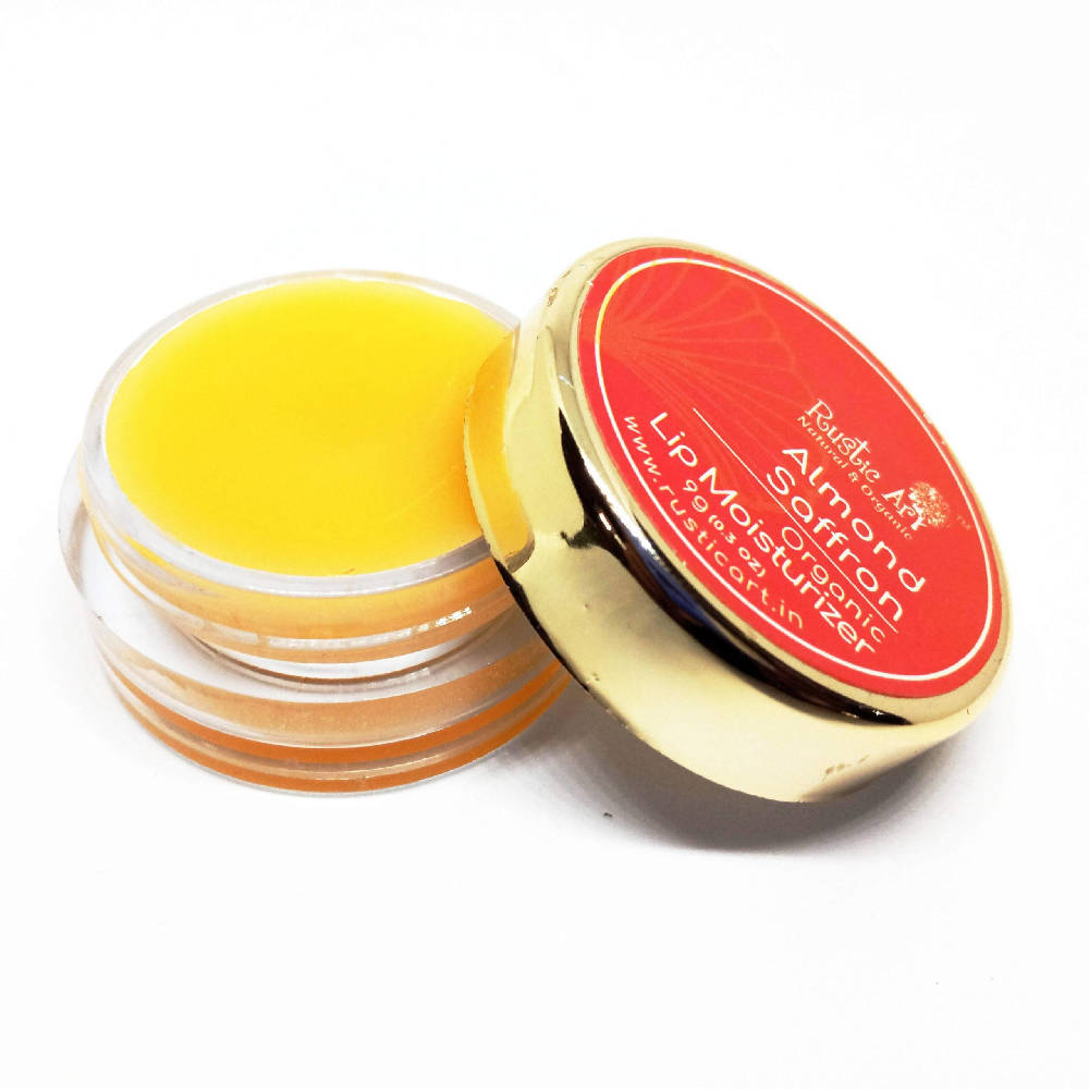 Rustic Art Almond Saffron Organic Lip Moisturizer | Grocsy