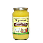 Organicbite Desi Rathi Cow A2 Ghee | Vedic Bilona Method, Curd-Churned Excellence in Grass-Fed Rathi Cow Ghee,Pure & Healthy, Packed in Glass Jar | Grocsy