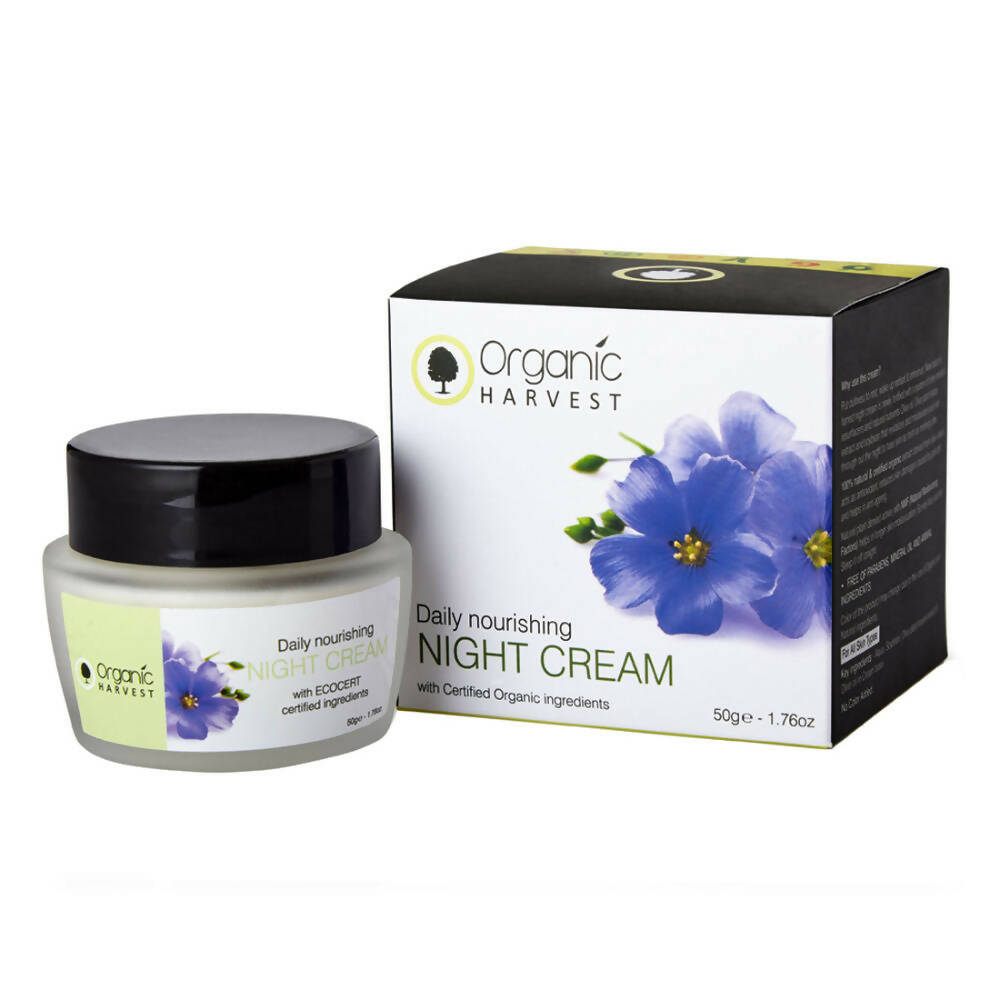 Organic Harvest Brightening Night Cream With Organic Ingredients | Grocsy