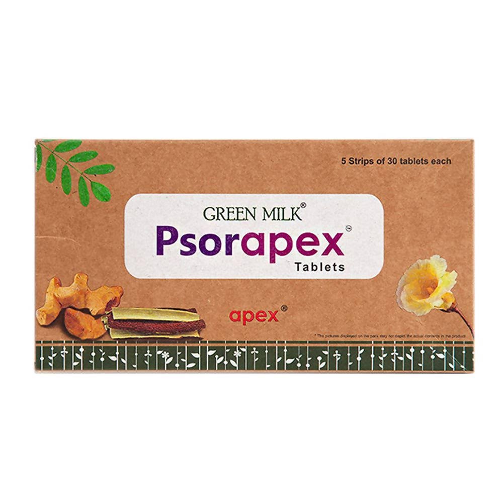 Apex Ayurvedic Green Milk Psorapex Tablets | Grocsy