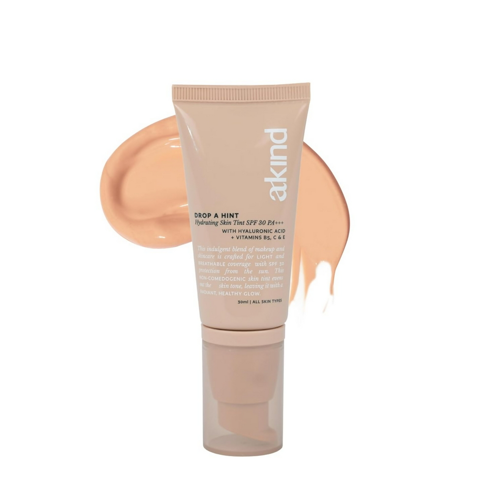 Akind Drop A Hint Hydrating Skin Tint Spf 30 Pa+++ 130 Sand | Grocsy