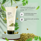 The Face Shop Herb Day 365 Master Blending Foaming Cleanser- Mungbean & Mugwort - Korean Skincare | Grocsy