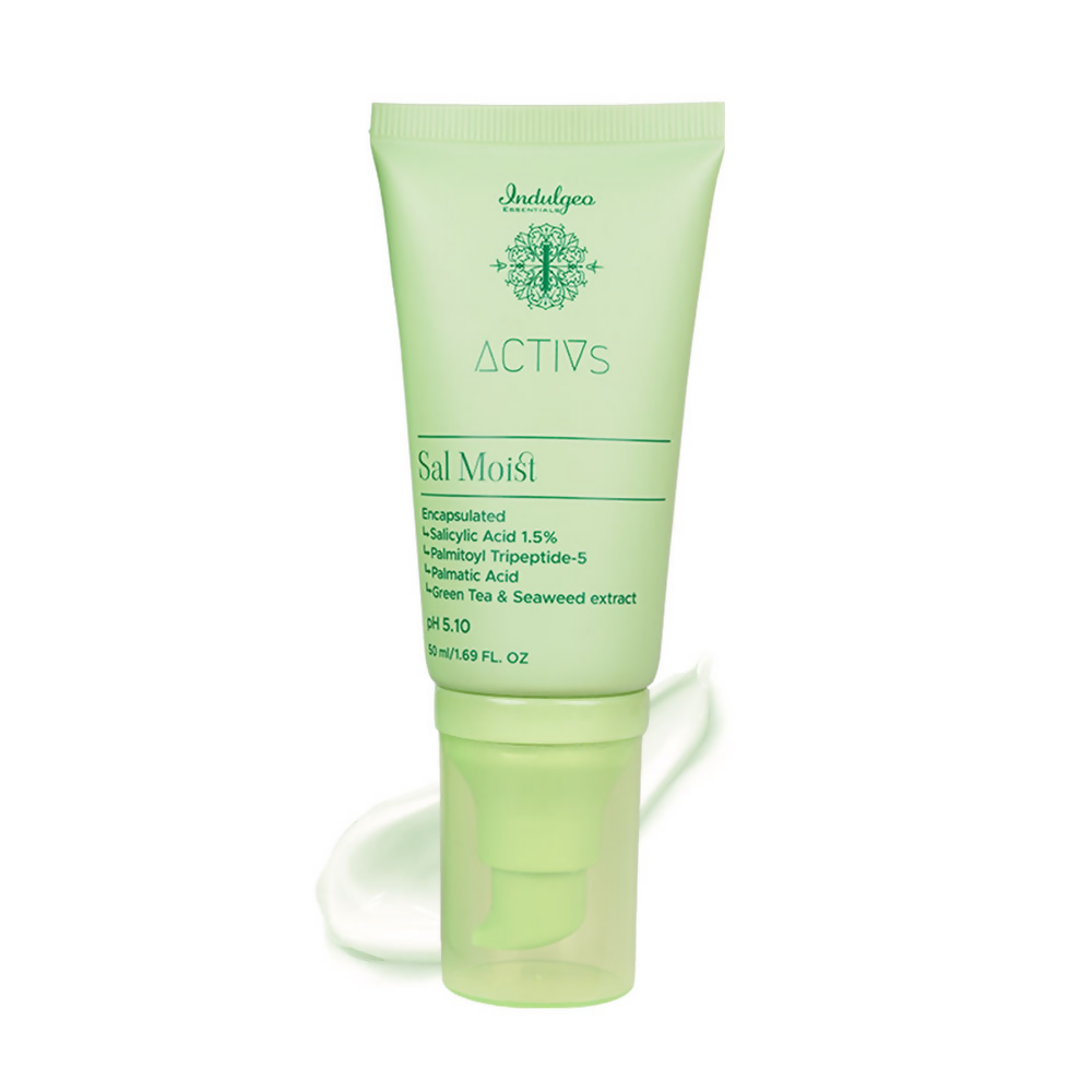 Indulgeo Essentials Sal Moist - Encapsulated Salicylic Acid Acne Healing Face Moisturiser 1.5% | Grocsy