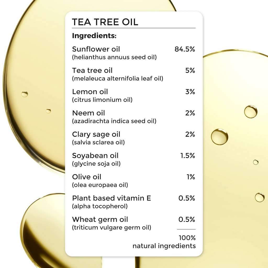Brillare Tea Tree Hair Oil with The Goodness of Lemon & Sunflower Oil Dry | Grocsy