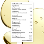 Brillare Tea Tree Hair Oil with The Goodness of Lemon & Sunflower Oil Dry | Grocsy