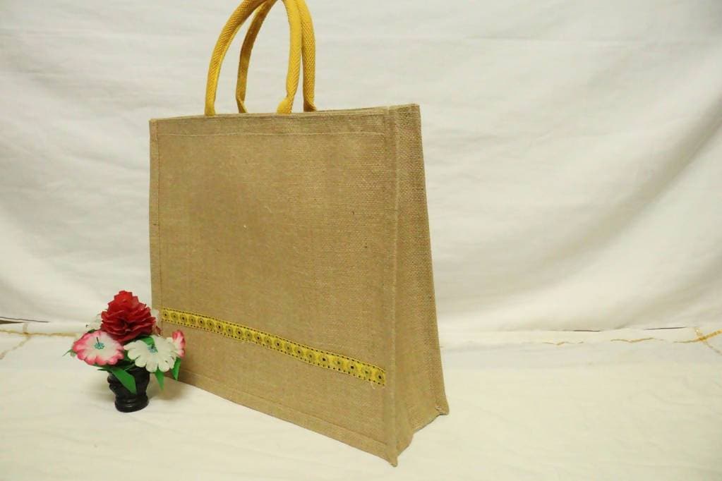 Natural Color Grocery Jute Bag | Grocsy