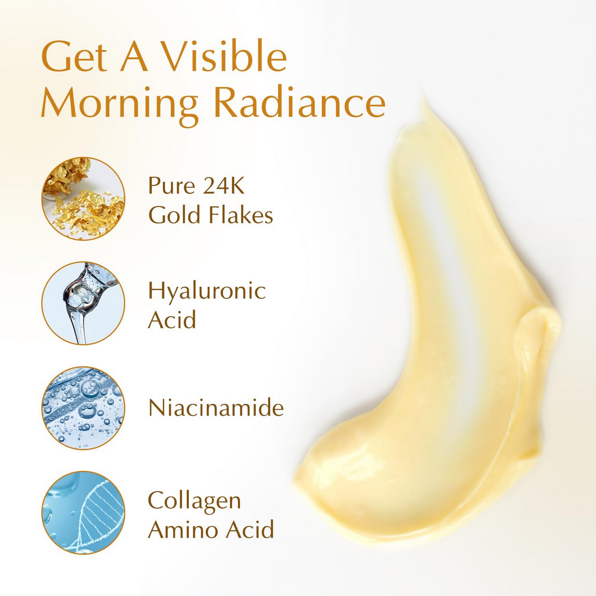 Bio Essence 24K Gold Radiance Face Cleanser, Niacinamide Face Wash | Grocsy