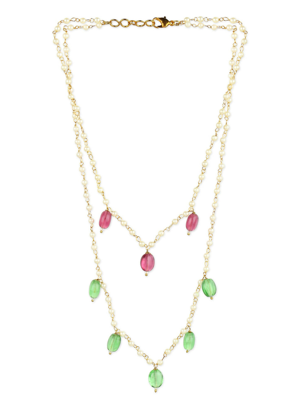 Women's Gold-Polished Necklace - Ruby Raang | Grocsy