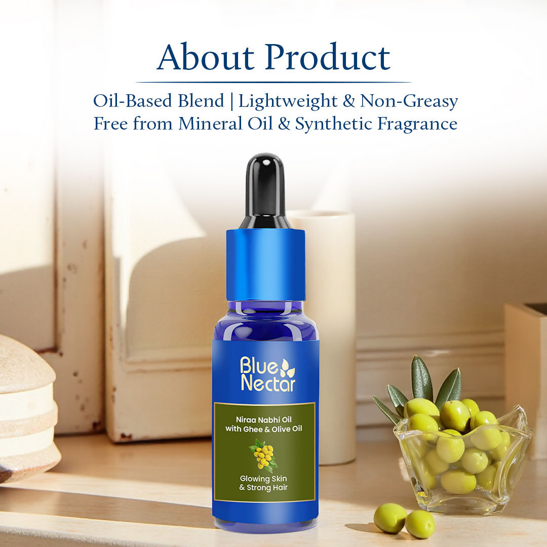 Blue Nectar Niraa Nabhi Oil with Olive Oil | Grocsy