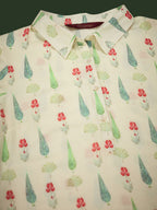 Sangria Printed Kurta With Trousers | Grocsy