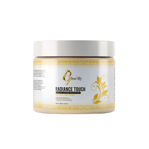 Glowifly Radiance Touch Tan Clear Face Exfoliating Scrub - Papaya Scrub for Face | Grocsy